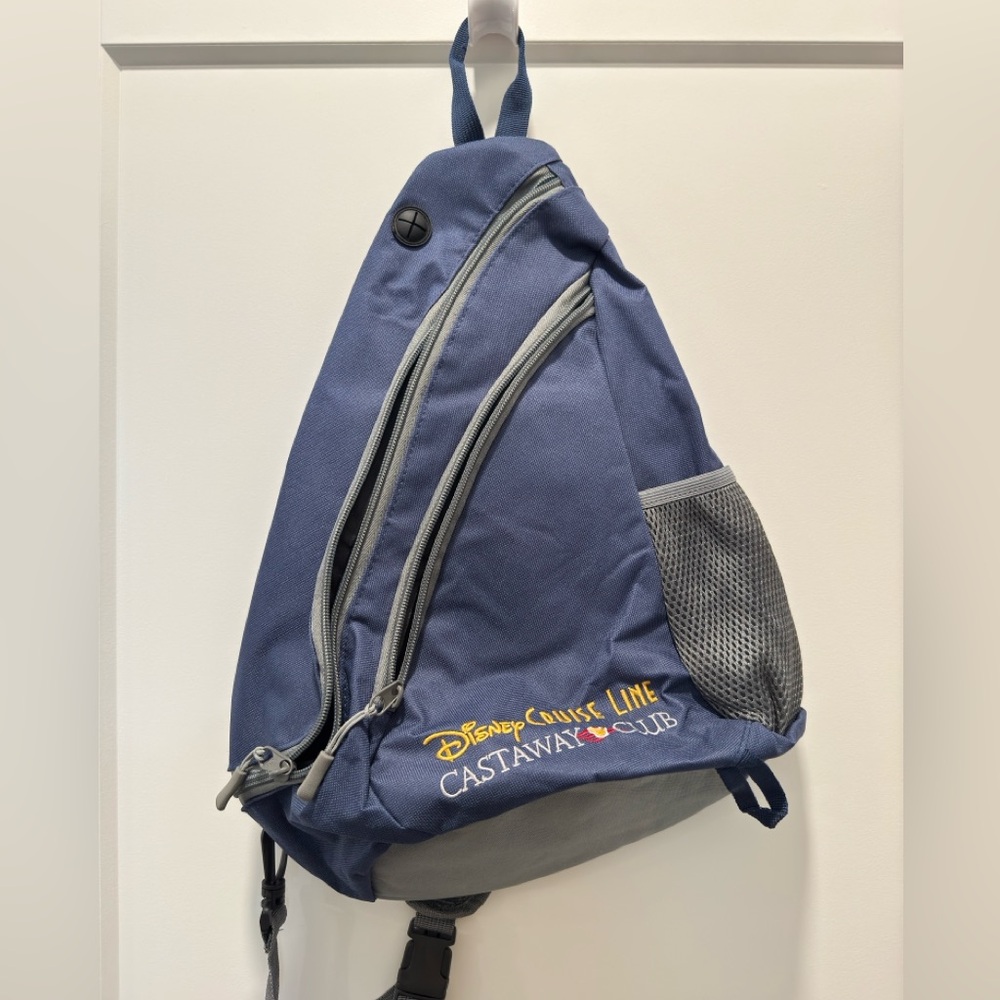 Disney Cruise Line Castaway Club Blue Crossbody Sling Bag